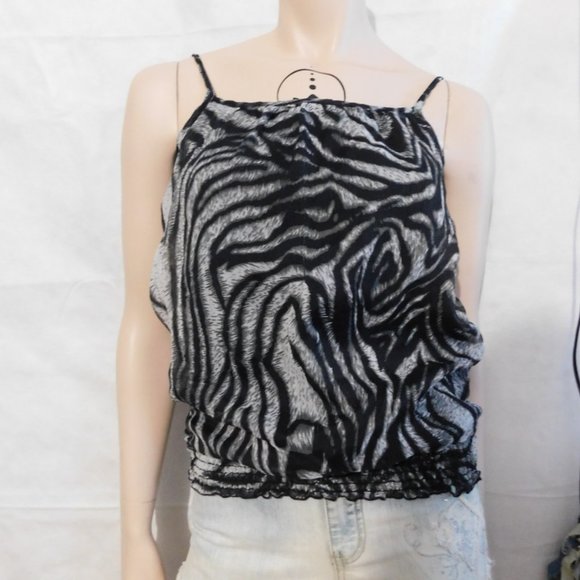 (2for20$) cuty top zebré , xsmall - small - Picture 4 of 4